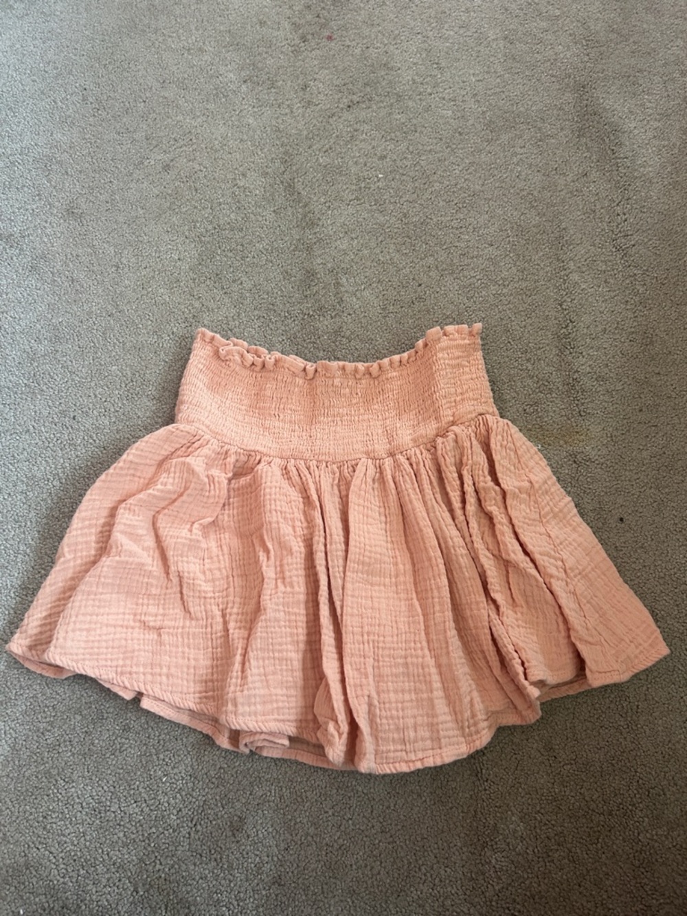 forever 21 peach skirt